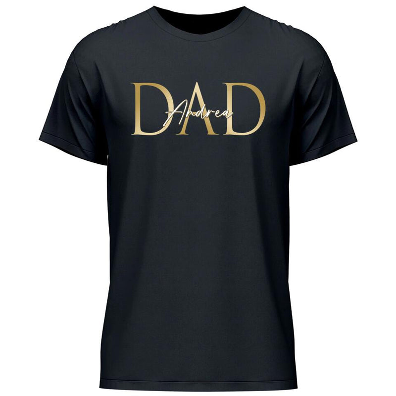 Dad und Kindernamen - Personalisierbares T-Shirt