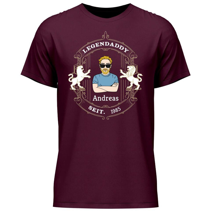 Legendaddy mit Goldrahmen - Personalisierbares T-Shirt