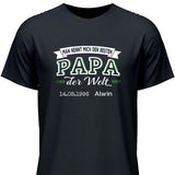 Der beste Papa der Welt - Personalisierbares T-Shirt