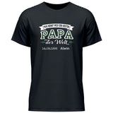 Der beste Papa der Welt - Personalisierbares T-Shirt