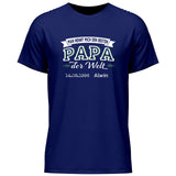 Der beste Papa der Welt - Personalisierbares T-Shirt