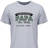 Der beste Papa der Welt - Personalisierbares T-Shirt