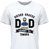 Dieser krasse Dad gehört zu - Personalisierbares T-Shirt