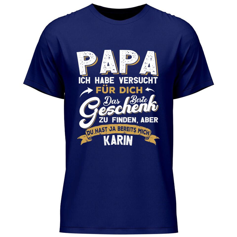 Beste Geschenk für Papa - Personalisierbares T-Shirt