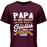 Beste Geschenk für Papa - Personalisierbares T-Shirt