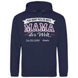 Die beste Mama der Welt - Personalisierbarer Hoodie