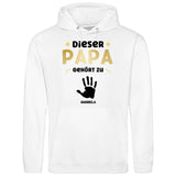 Dieser Papa gehört zu - Personalisierbarer Hoodie