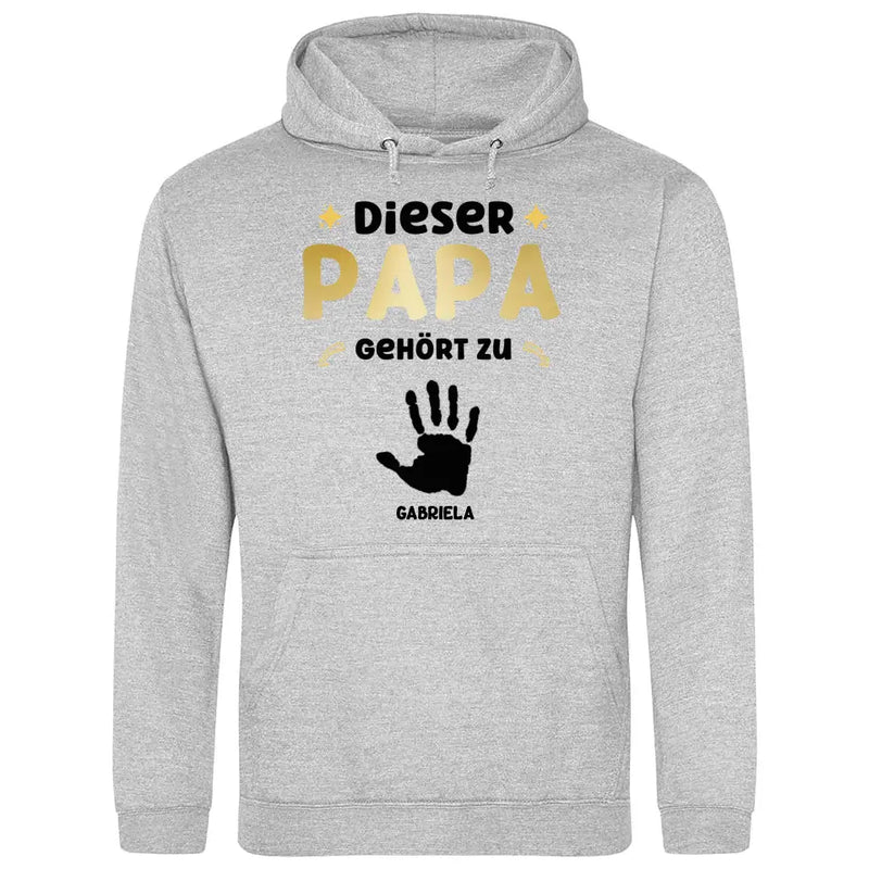 Dieser Papa gehört zu - Personalisierbarer Hoodie