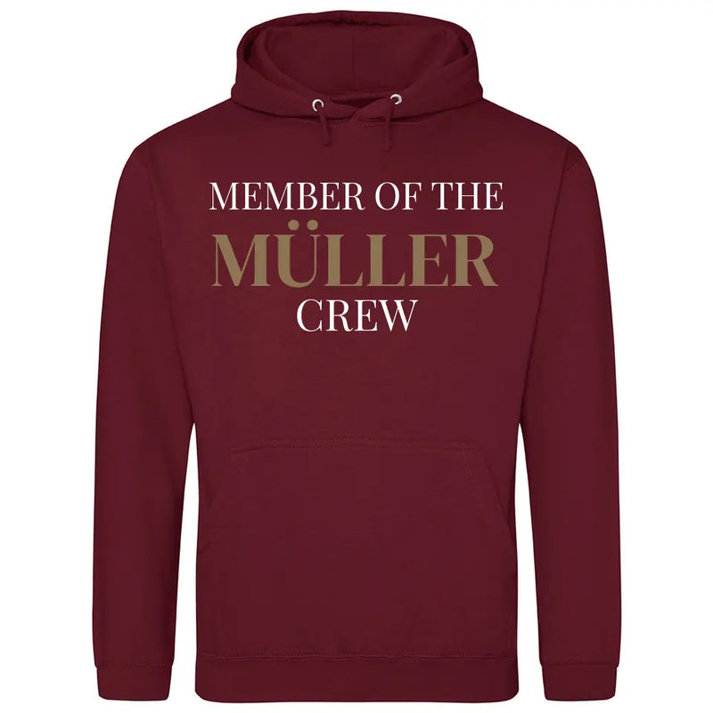 Familien Crew Member - Personalisierbarer Hoodie