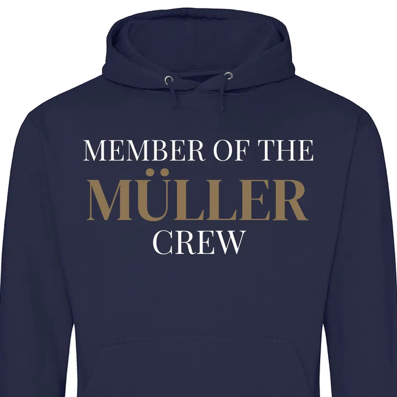 Familien Crew Member - Personalisierbarer Hoodie