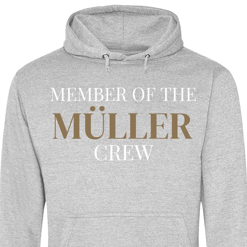 Familien Crew Member - Personalisierbarer Hoodie