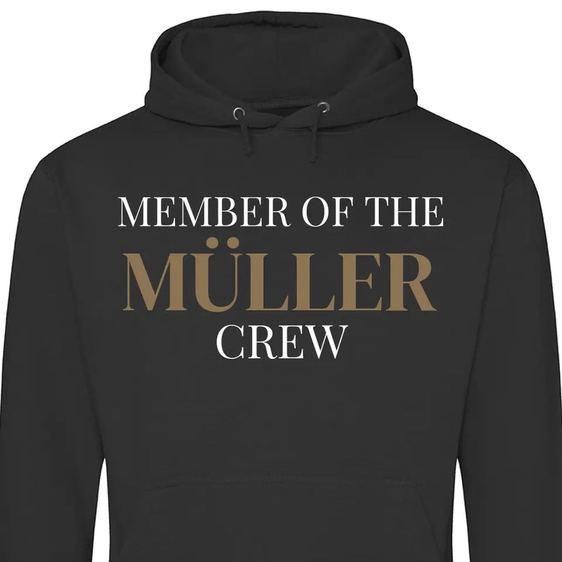 Familien Crew Member - Personalisierbarer Hoodie