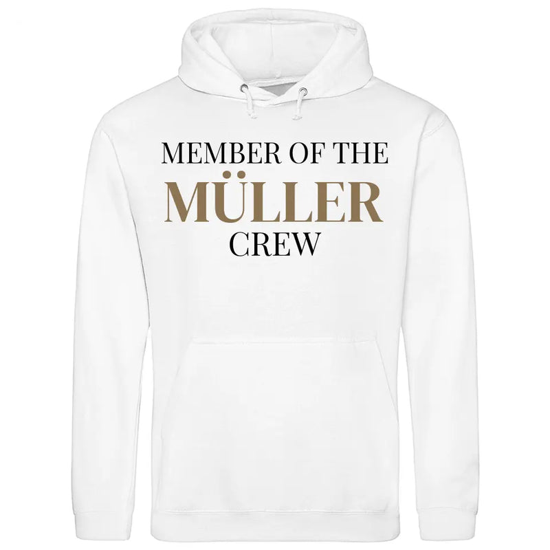 Familien Crew Member - Personalisierbarer Hoodie