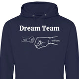 Dream Team mit Fäusten - Personalisierbarer Hoodie