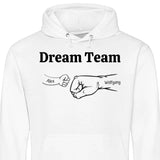 Dream Team mit Fäusten - Personalisierbarer Hoodie