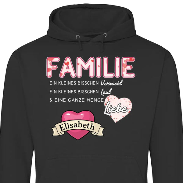 Familien Liebe - Personalisierbarer Hoodie