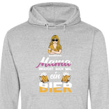 Mamas brauchen auch mal ein Bier - Personalisierbarer Hoodie