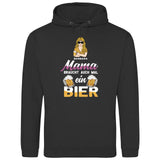 Mamas brauchen auch mal ein Bier - Personalisierbarer Hoodie