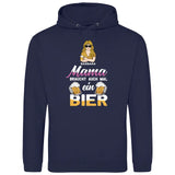 Mamas brauchen auch mal ein Bier - Personalisierbarer Hoodie