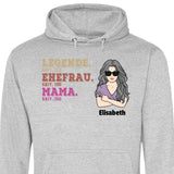 Legende Ehefrau Mama Oma Seit - Personalisierbarer Hoodie