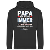 Papas finanzielle last - Personalisierbarer Hoodie