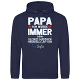 Papas finanzielle last - Personalisierbarer Hoodie