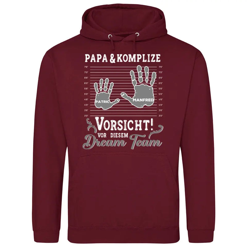 Papa und Komplizen - Personalisierbarer Hoodie