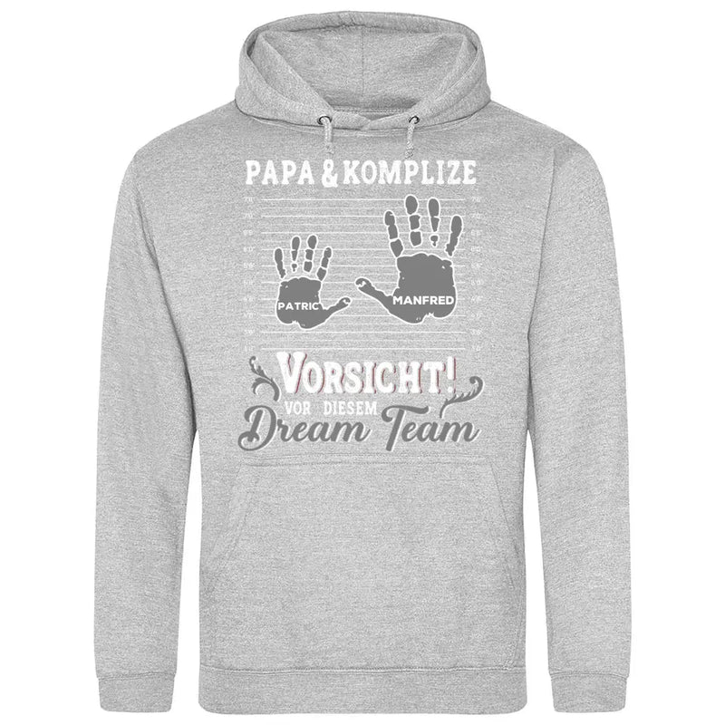 Papa und Komplizen - Personalisierbarer Hoodie