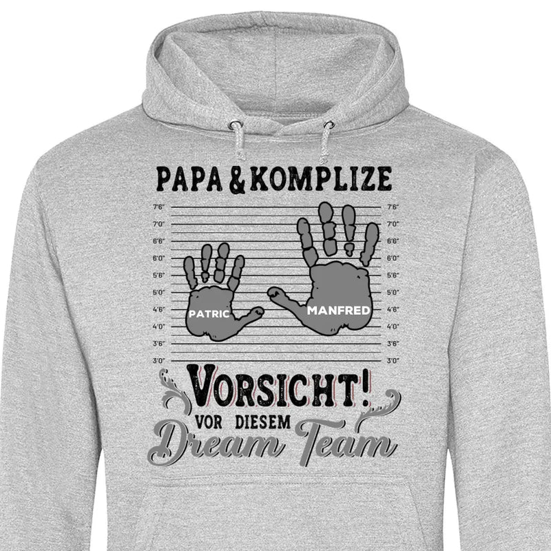 Papa und Komplizen - Personalisierbarer Hoodie