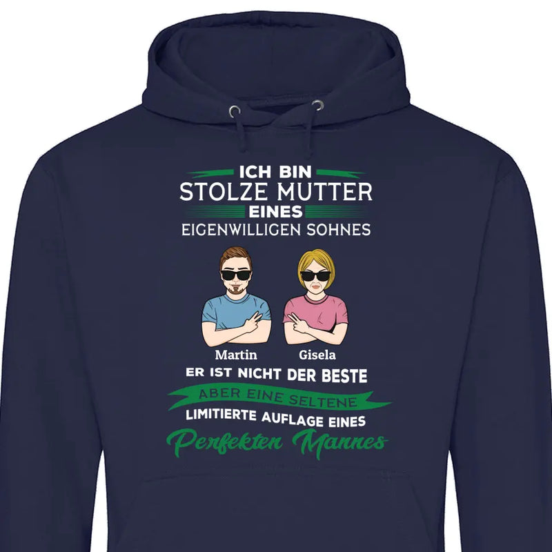 Stolze Mutter dieses Sohnes - Personalisierbarer Hoodie