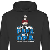 Zwei Titel und Rocke beide - Personalisierbarer Hoodie