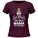 So sieht die beste Mama der Welt aus - Personalisierbares T-Shirt