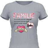 Familien Liebe - Personalisierbares T-Shirt