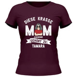 Diese krasse Mom gehört zu - Personalisierbares T-Shirt