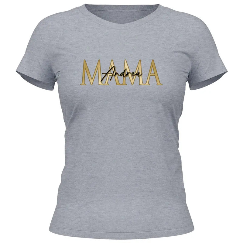Mama und Kindernamen - Personalisierbares T-Shirt