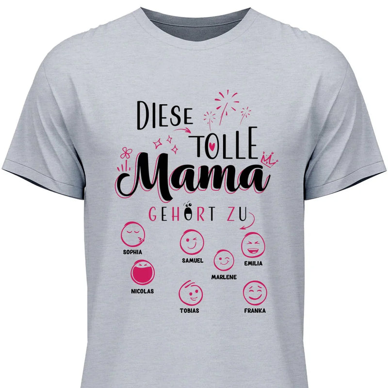 Diese Tolle Mama 2024 - Personalisierbares T-Shirt