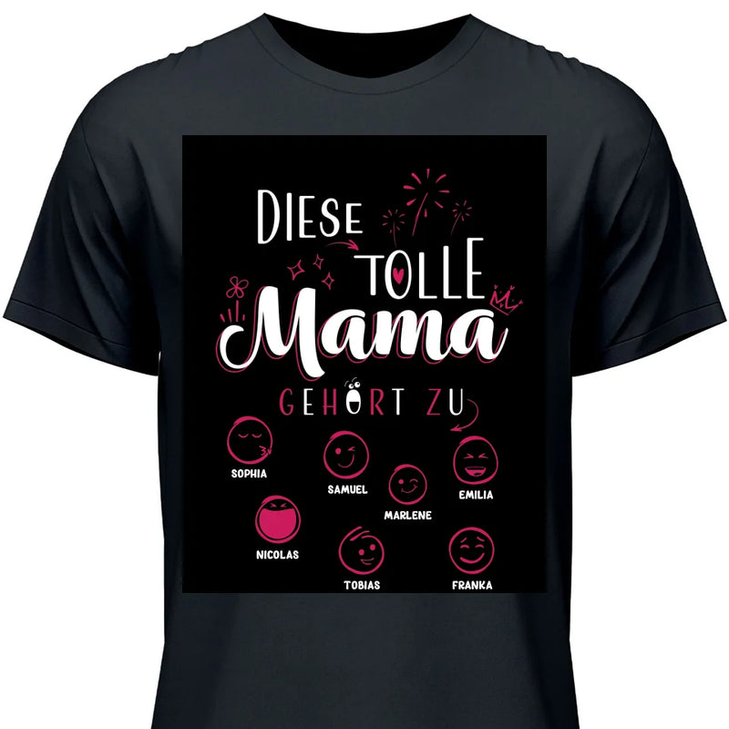 Diese Tolle Mama 2024 - Personalisierbares T-Shirt