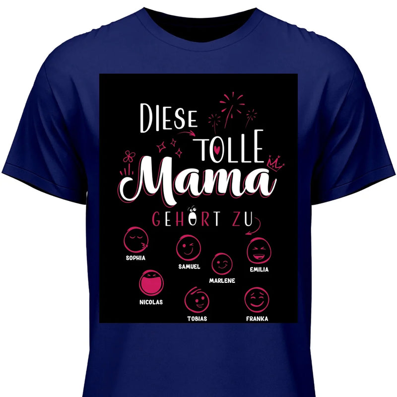 Diese Tolle Mama 2024 - Personalisierbares T-Shirt