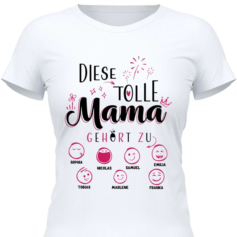 Diese Tolle Mama 2024 - Personalisierbares T-Shirt