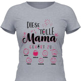 Diese Tolle Mama 2024 - Personalisierbares T-Shirt