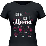 Diese Tolle Mama 2024 - Personalisierbares T-Shirt