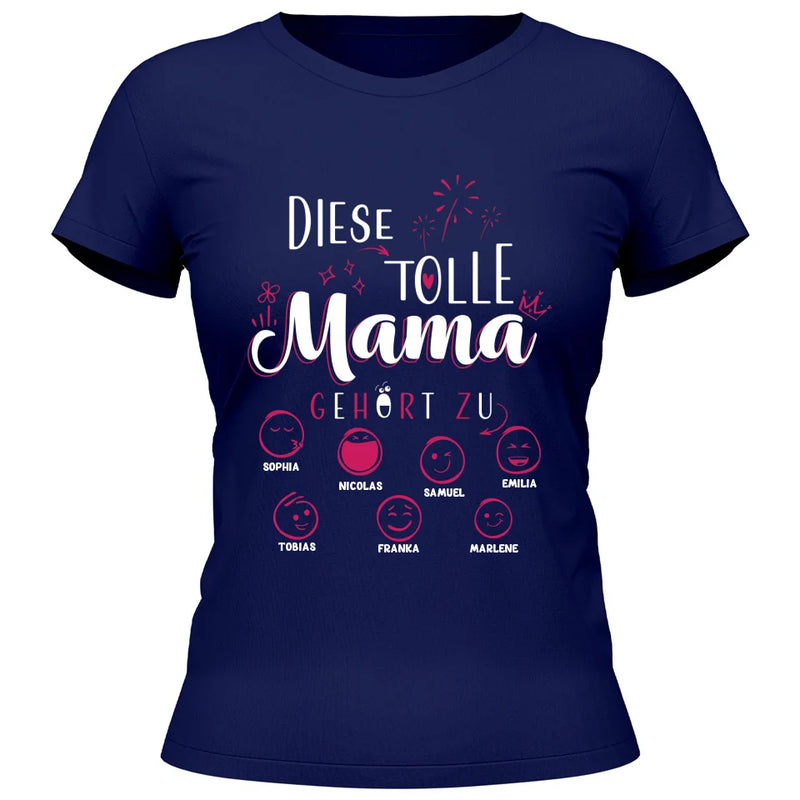 Diese Tolle Mama 2024 - Personalisierbares T-Shirt