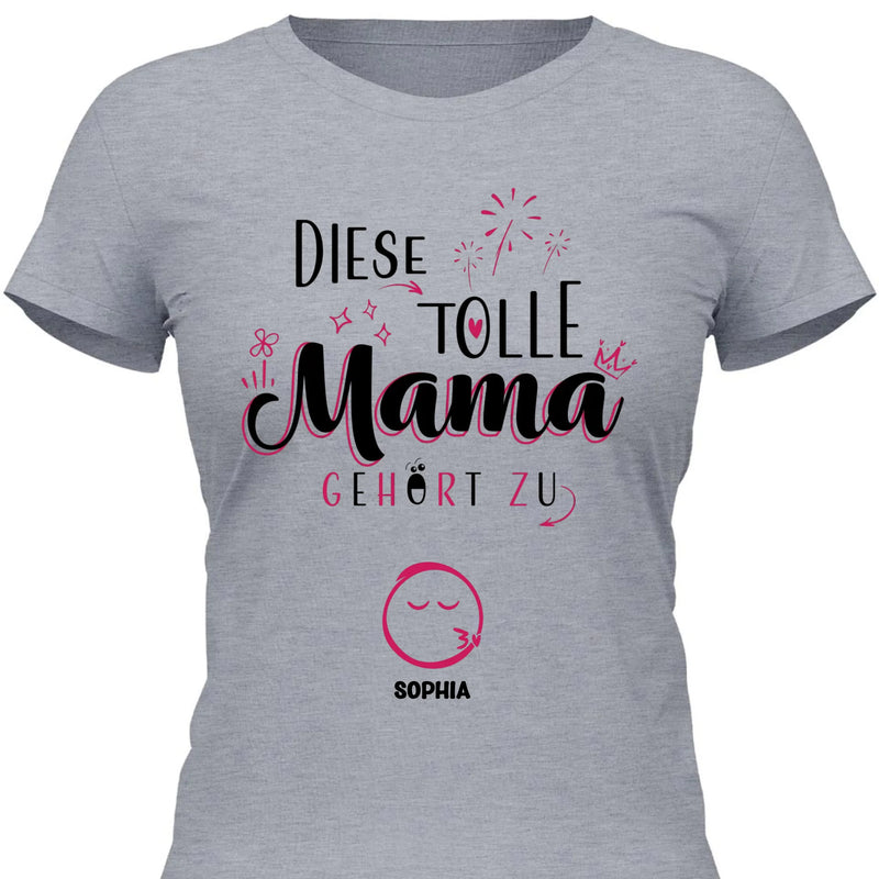 Diese Tolle Mama 2025 - Personalisierbares T-Shirt