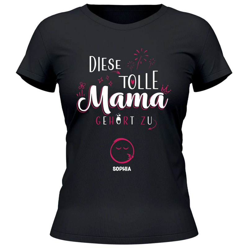 Diese Tolle Mama 2025 - Personalisierbares T-Shirt
