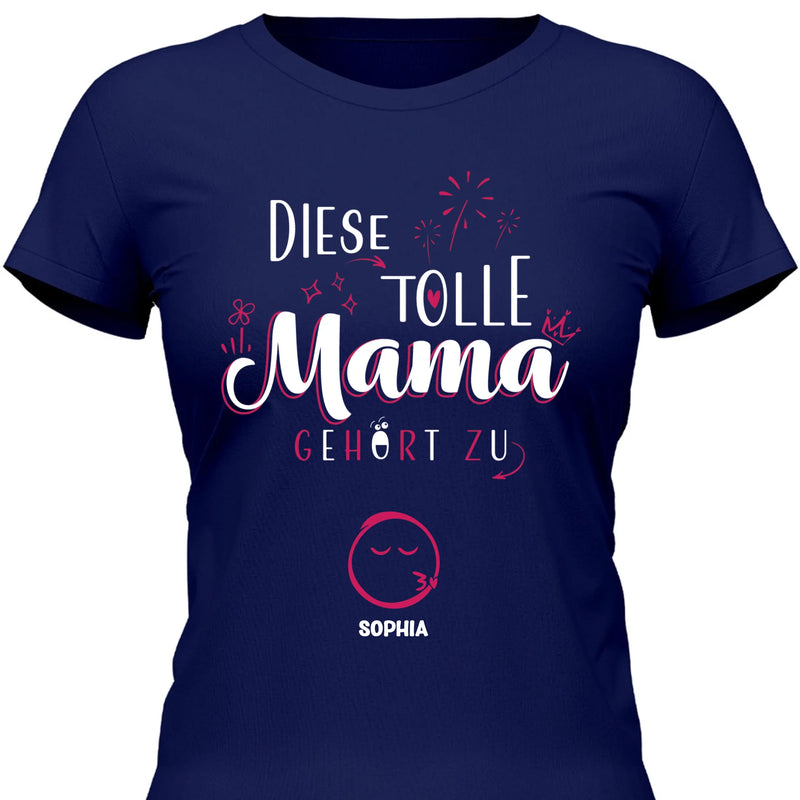 Diese Tolle Mama 2025 - Personalisierbares T-Shirt