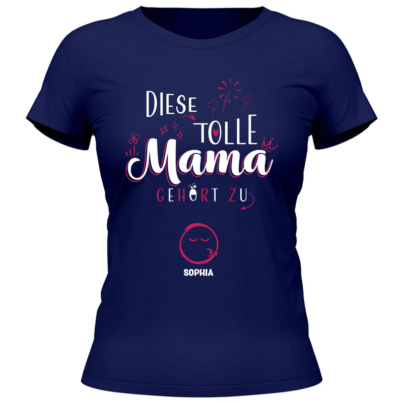 Diese Tolle Mama 2025 - Personalisierbares T-Shirt