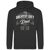 My greatest gift calls me Dad - personalisierbarer Hoodie 2025 (Unisex)