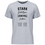 Stark genug zu Schützen Liebevoll genug zu Lieben - personalisierbares T-Shirt 2025