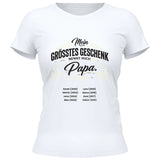 Mein grösstest Geschenk nennt mich Papa - personalisierbares T-Shirt 2025