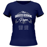 Mein grösstest Geschenk nennt mich Papa - personalisierbares T-Shirt 2025